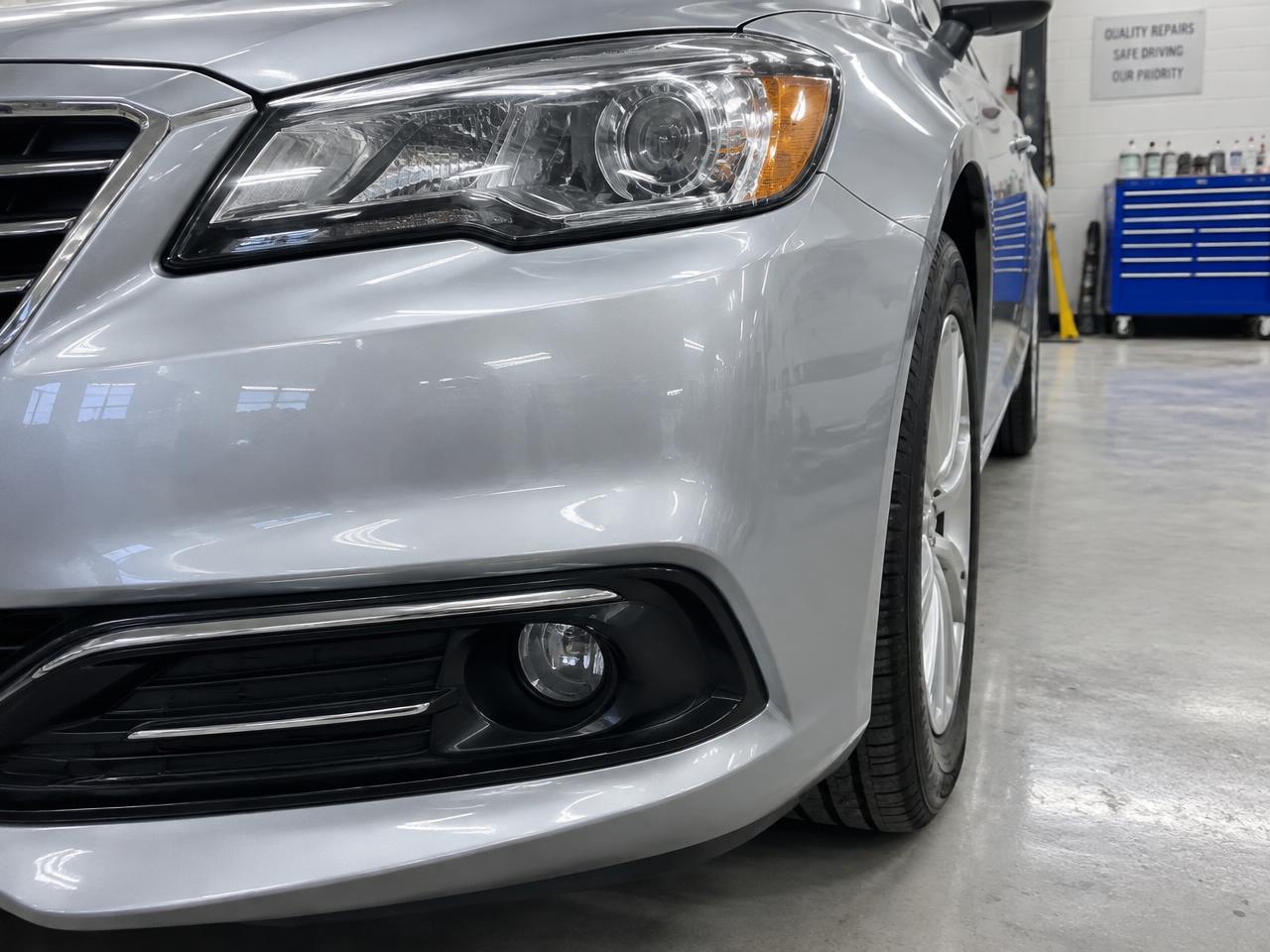 After: front bumper and fender repair